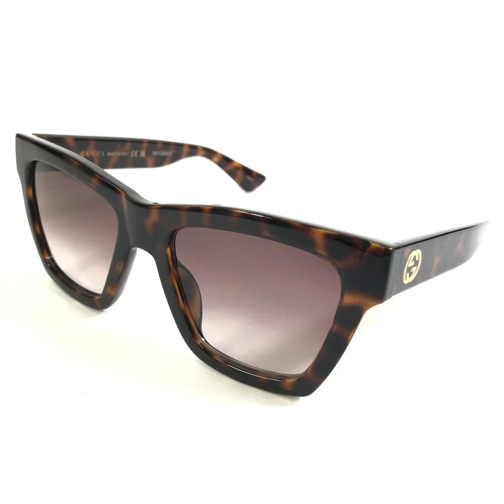 Gucci Sunglasses GG1714S 002 Tortoise Butterfly Frames with Pink Gradient Lenses